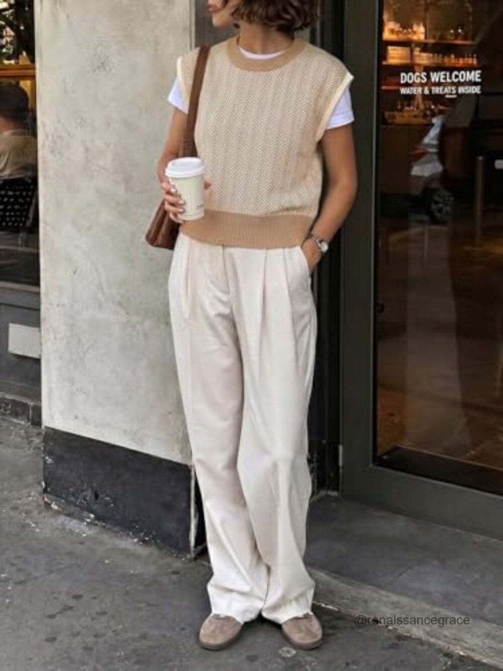 Womens Cap Sleeve Sweater Vest Color Block Knit Crop Top Crew Neck Lightweight